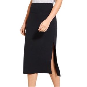 Athleta Black Oceana Midi Skirt Sz XS